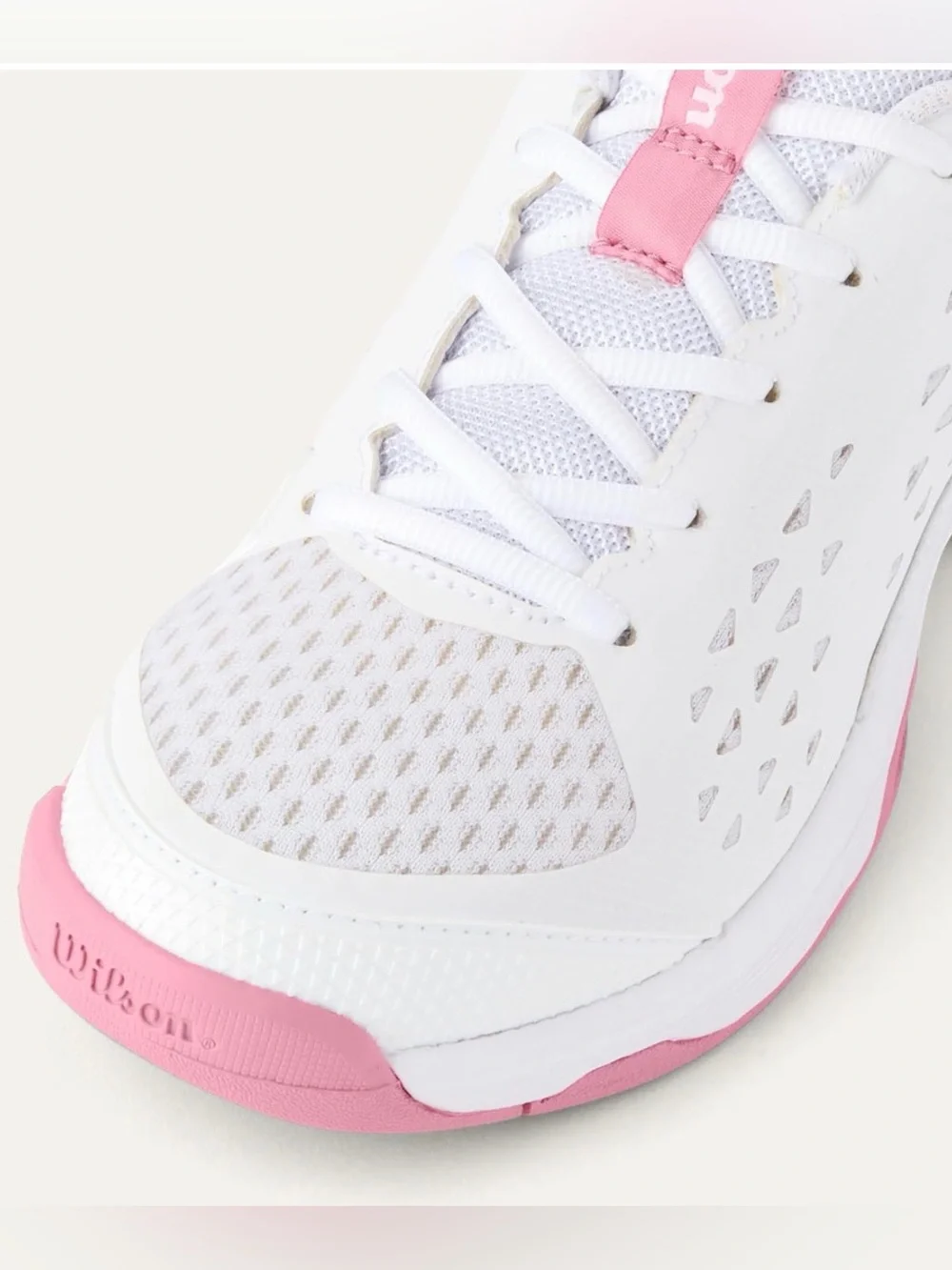 NWT Wilson Kids Tennis Shoes White Pink   NEW